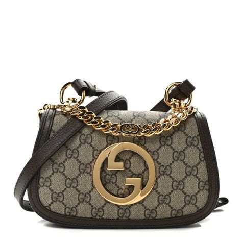 gucci gg 52915|GUCCI GG Supreme Monogram Textured Dollar Calfskin Web .